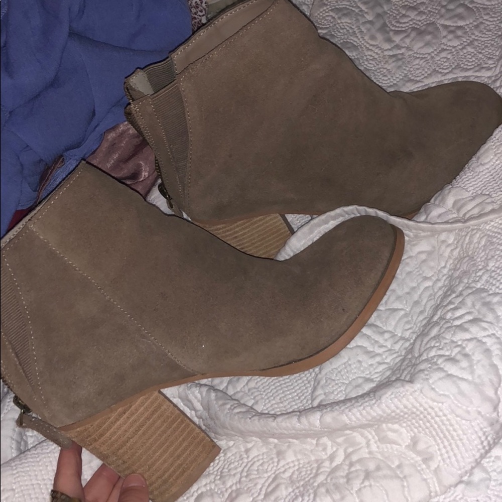 taupe booties